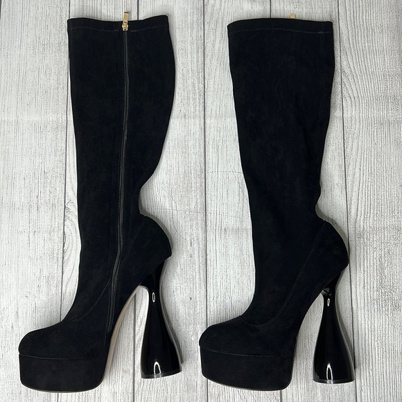 🔹 Dramatic Platform Heeled Boots - Picture 1 of 5